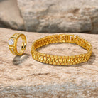 FuAttract Wealth Attraction & Good Fortune Geometric Link Bracelet and Ring Set - image 6